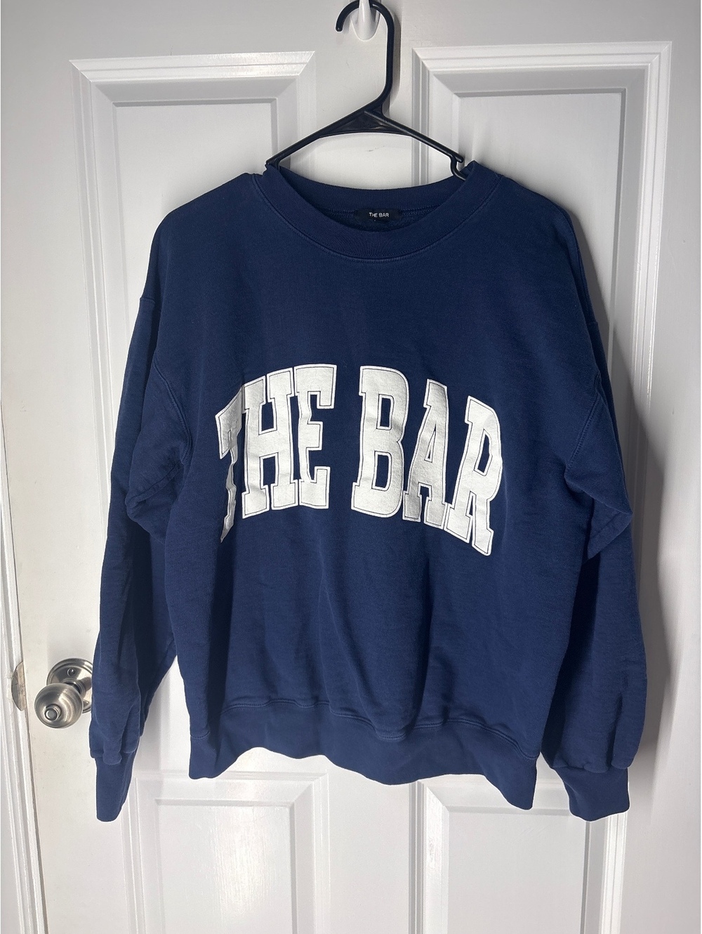 Loungewear Collegiate Athleisure The Bar Navy Medium Varsity Sweatshirt